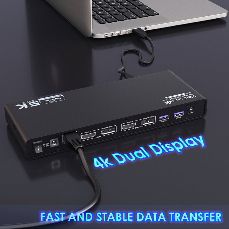 USB-C Display Link, 65W, Dual Display Docking Station