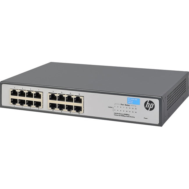 HPE 1420-16G Switch - 16 Ports - 2 Layer Supported - Twisted Pair - 1U High - Rack-mountable, Desktop, Wall Mountable, Under Table - Lifetime Limited