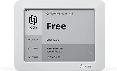 Joan 6 Wireless Meeting Room Scheduler: 6 Inch Tablet E Ink Carta Electronic Paper Screen (Gray)